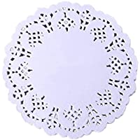 100 piezas Artesanías Blondas de Encaje Redondo papel Pastel Almohadillas de Embalaje Decoración de Vajilla de la Boda…